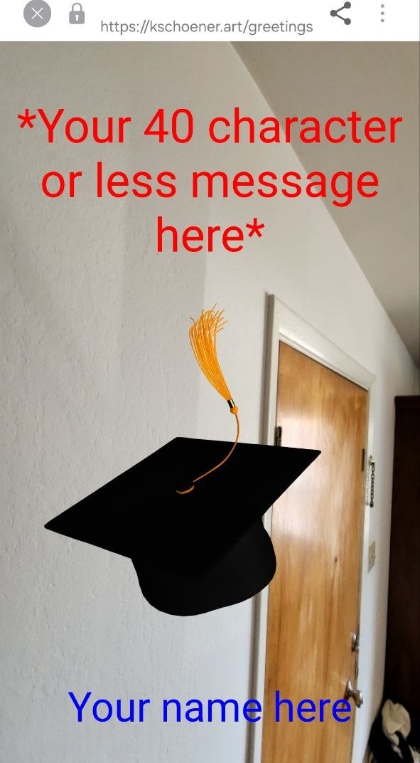 kschoener.art virtual greeting card graduation cap