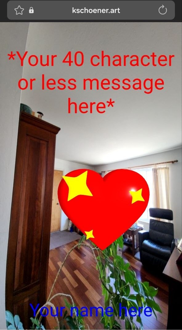 kschoener.art virtual greeting card heart sparkle