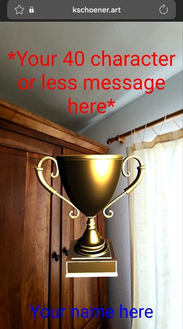 kschoener.art virtual greeting card trophy